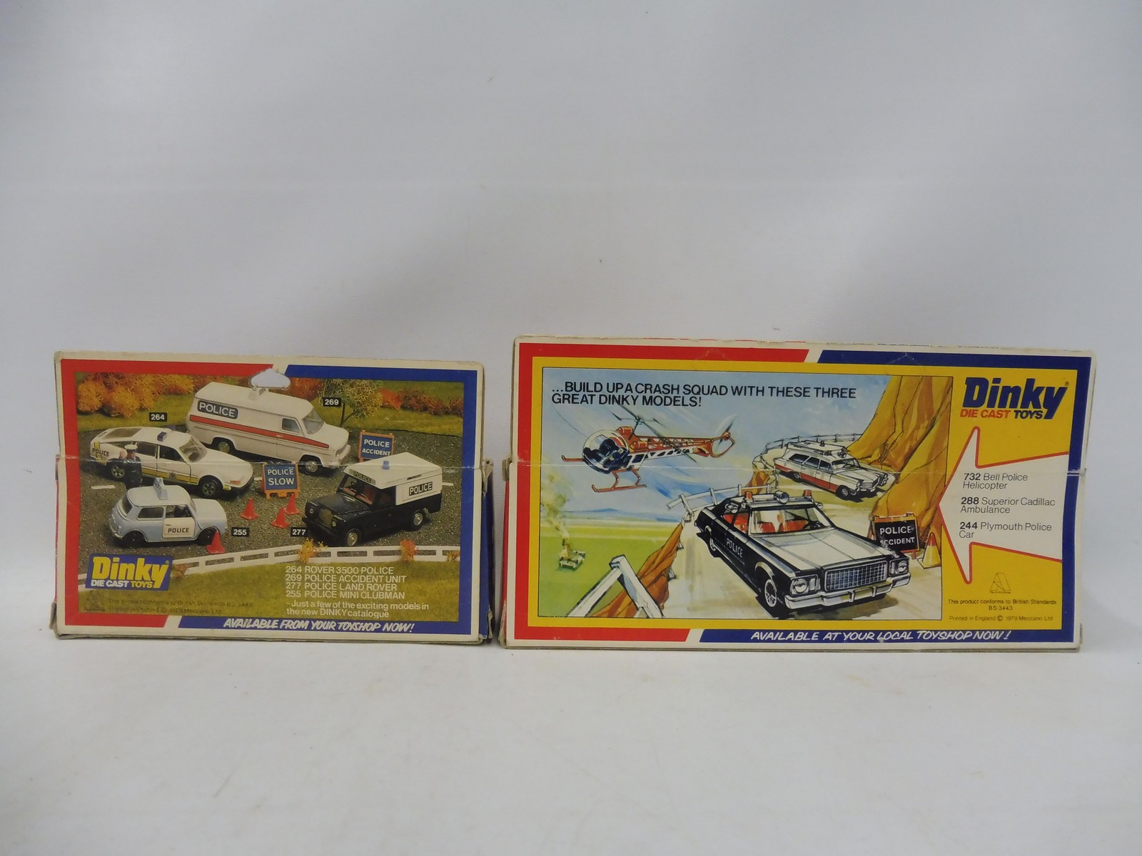 Two circa 1970s Dinky Toys, Police Landrover and the Volvo Police car with accessories, boxes - Image 4 of 4