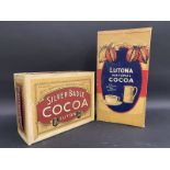 A C.W.S. Silver Badge Cocoa large shop display dummy box plus a scond for Lutona National Cocoa.