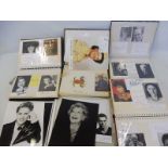 Four albums of autographs including Peter Scott, Kate Blanchett, Dave Allen, Terry Wogan, Joan