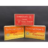 Three large Symington's shop display dummy boxes including two for Jelly Crystals.