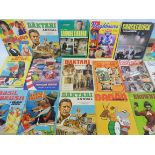 A quantity of TV related annuals including Daktari, Flintstones, Basil Brush etc.