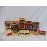 A selection of die-cast models to include Dinky, Matchbox, Corgi etc.