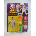 An original release carded The Real Ghostbusters Kenner Winston Zeddmore and Scream Roller Ghost,