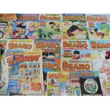 A quantity of Beano comics, World of Knowledge etc.