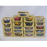 25 boxed Matchbox Models of Yesteryear, straw boxes.