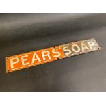 A Pear's Soap rectangular enamel strip sign, in original condition, 18 x 2 3/4".