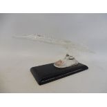 A glass model of Concorde.