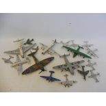 A collection of Dinky aircraft in fair to VG condition.