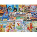 A large selection of mixed genre annuals including Rupert, Wombles etc.