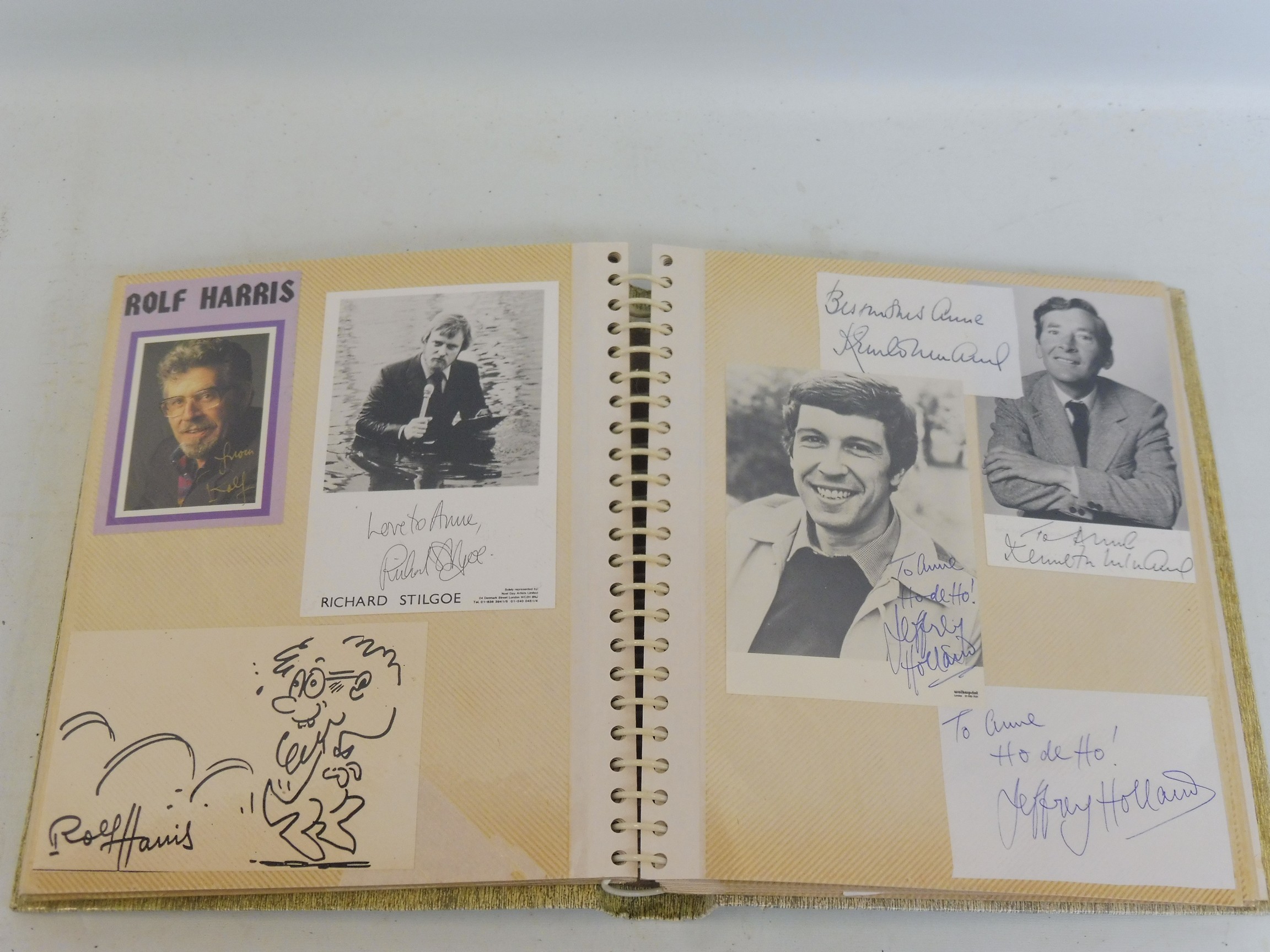 Two albums of autographs, mainly stars of screen and stage circa 1970s and 1980s, some multiple - Image 7 of 15