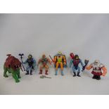 Masters of The Universe - a selection of He-Man figures mostly with weapons and accessories