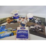 Circa 1970s Rothmans F1 items, including a whisky jug.