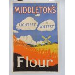 A Middleton's Lightest Whitest Flour adverising poster depicting a windmill by Gibbs & Gibbs Ltd. 20