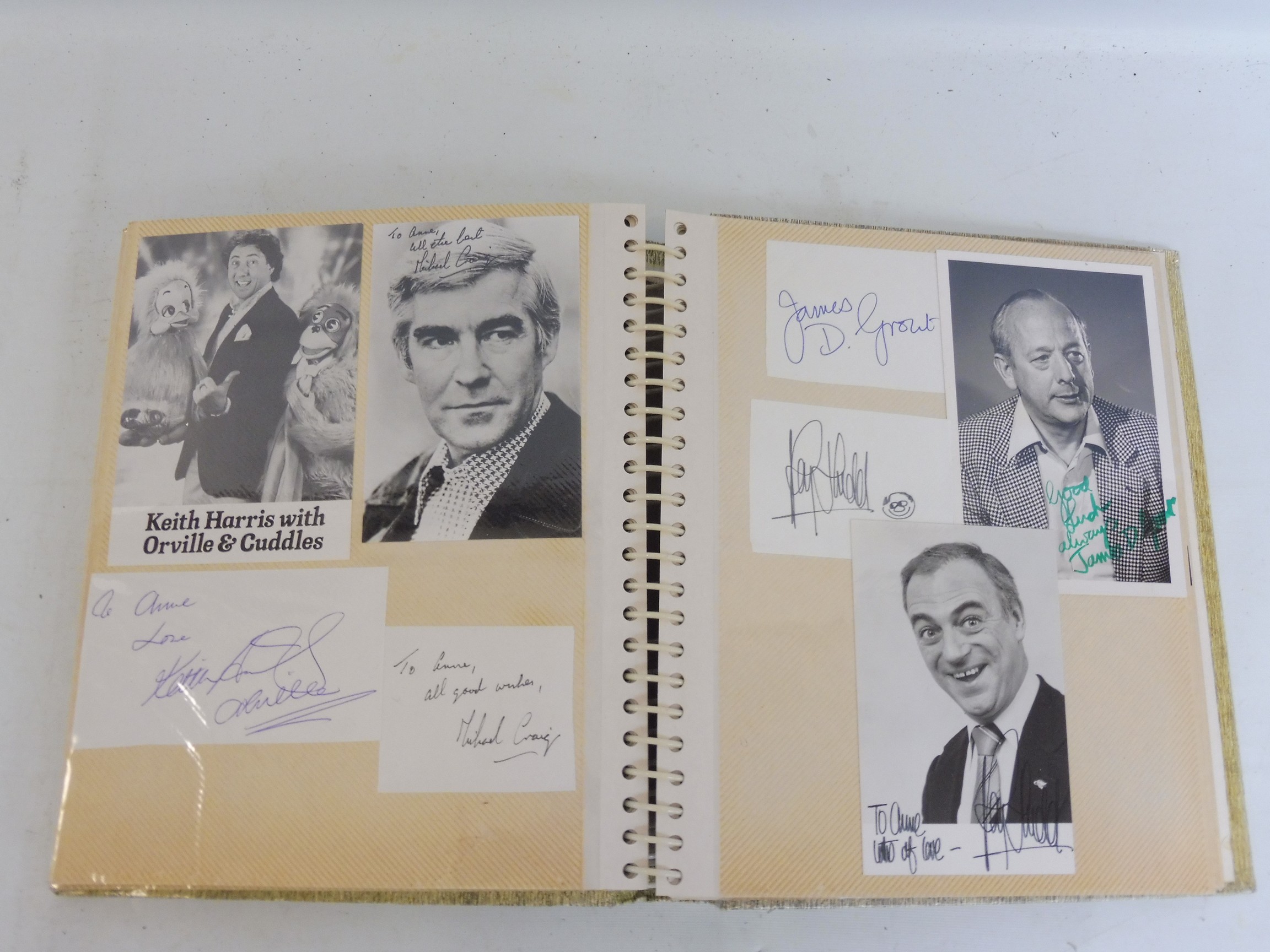 Two albums of autographs, mainly stars of screen and stage circa 1970s and 1980s, some multiple - Image 5 of 15