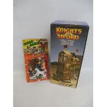 A boxed Britains Knights of the sword shield tower, appearing in excellent condition, no. 7789, plus