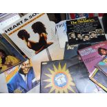 A box of mainly LPs of music of black origin to include Phil Spector, Diana Ross, Marvin Gaye,