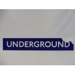 A London Underground plastic lightbox front panel, 53 x 9 1/4".