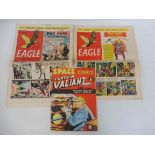 Two Eagle comics, March 1951 and January 1954 plus a copy of Space Captain Valiant, an ABC