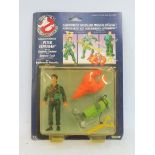 An original release carded The Real Ghostbusters Kenner Peter Venkman, card has edge wear, the