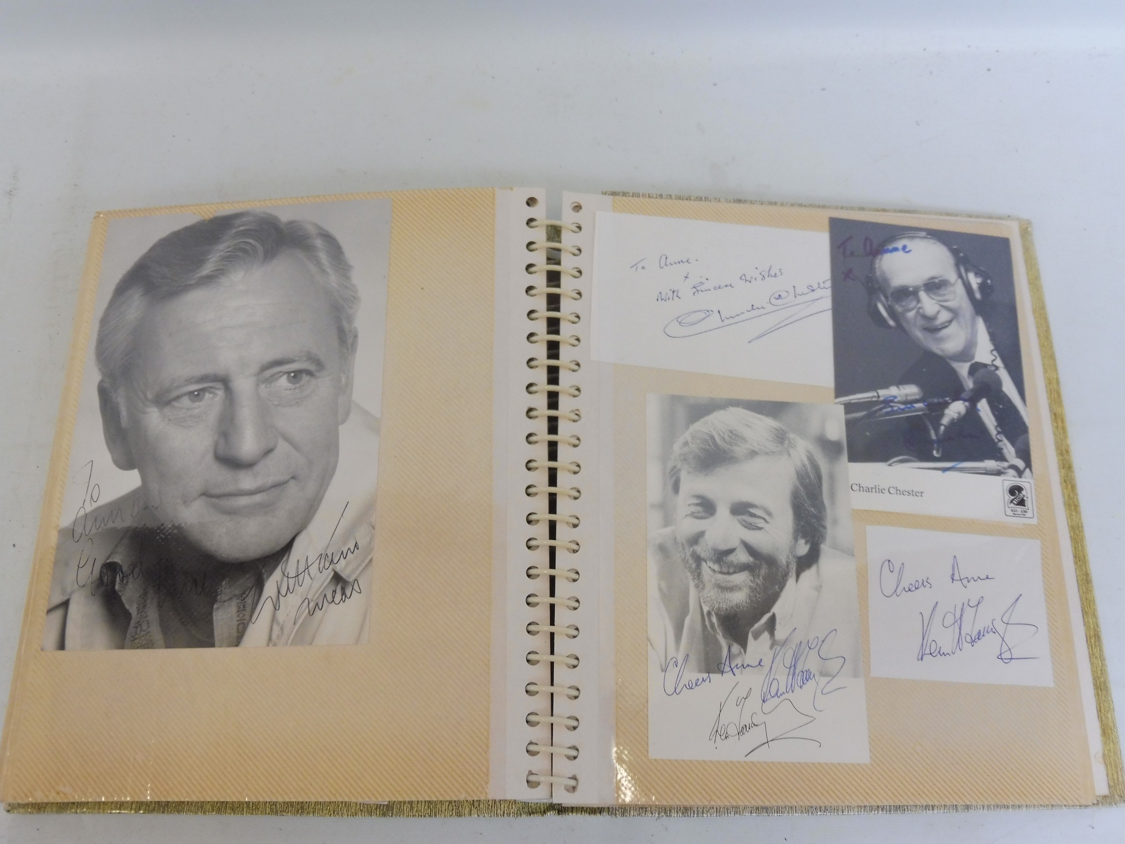 Two albums of autographs, mainly stars of screen and stage circa 1970s and 1980s, some multiple - Image 4 of 15