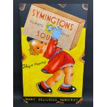 A contemporary oil on board advertising Symington Soup, 20 x 31 1/2".