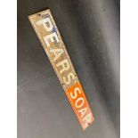 A Pear's Soap rectangular enamel strip sign, in original condition, 18 x 2 3/4".