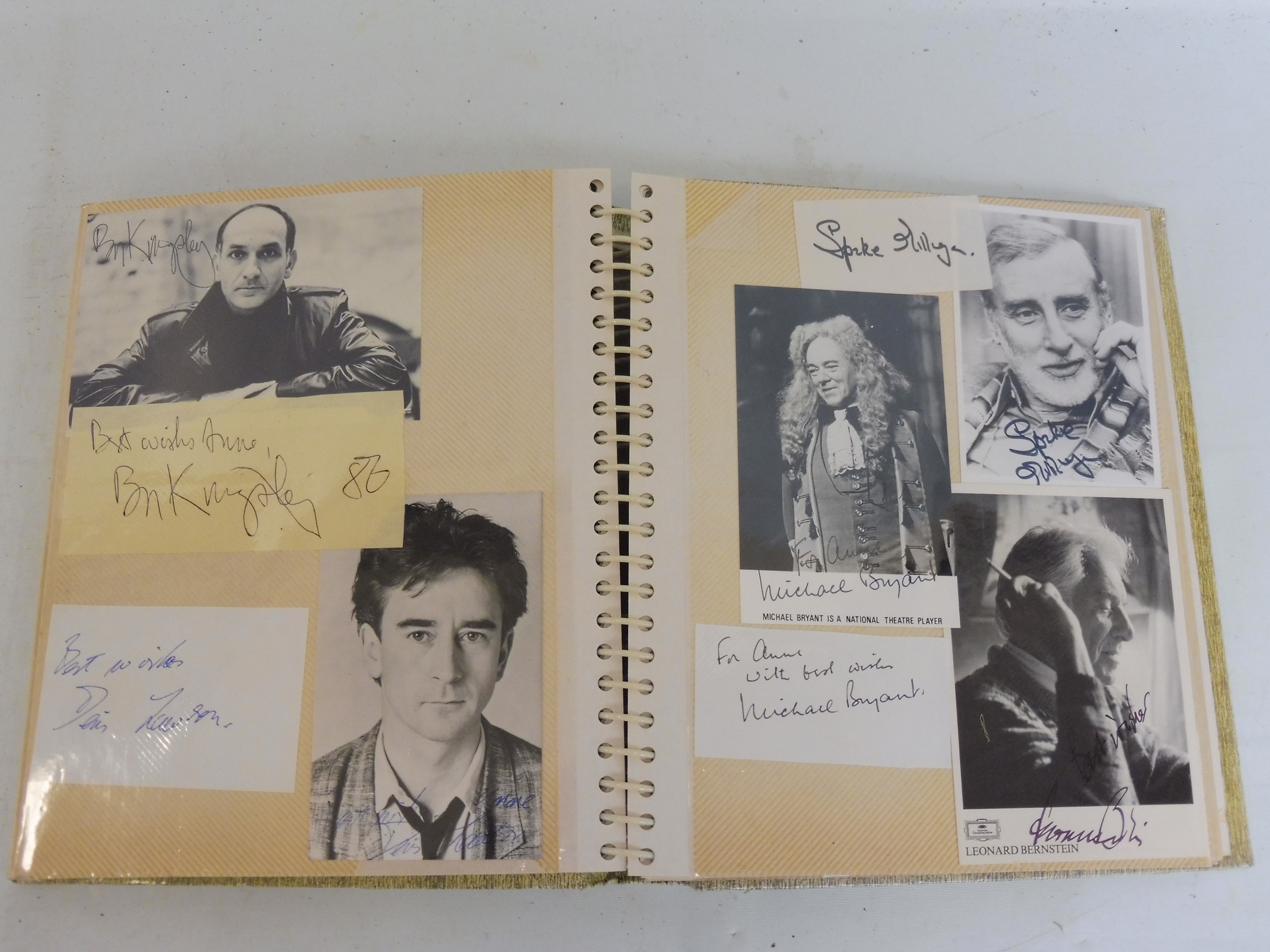 Two albums of autographs, mainly stars of screen and stage circa 1970s and 1980s, some multiple - Image 6 of 15