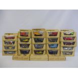 24 boxed Matchbox Models of Yesteryear, straw boxes.