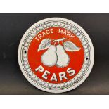 A Pears Soap circular enamel sign, 7" diameter.