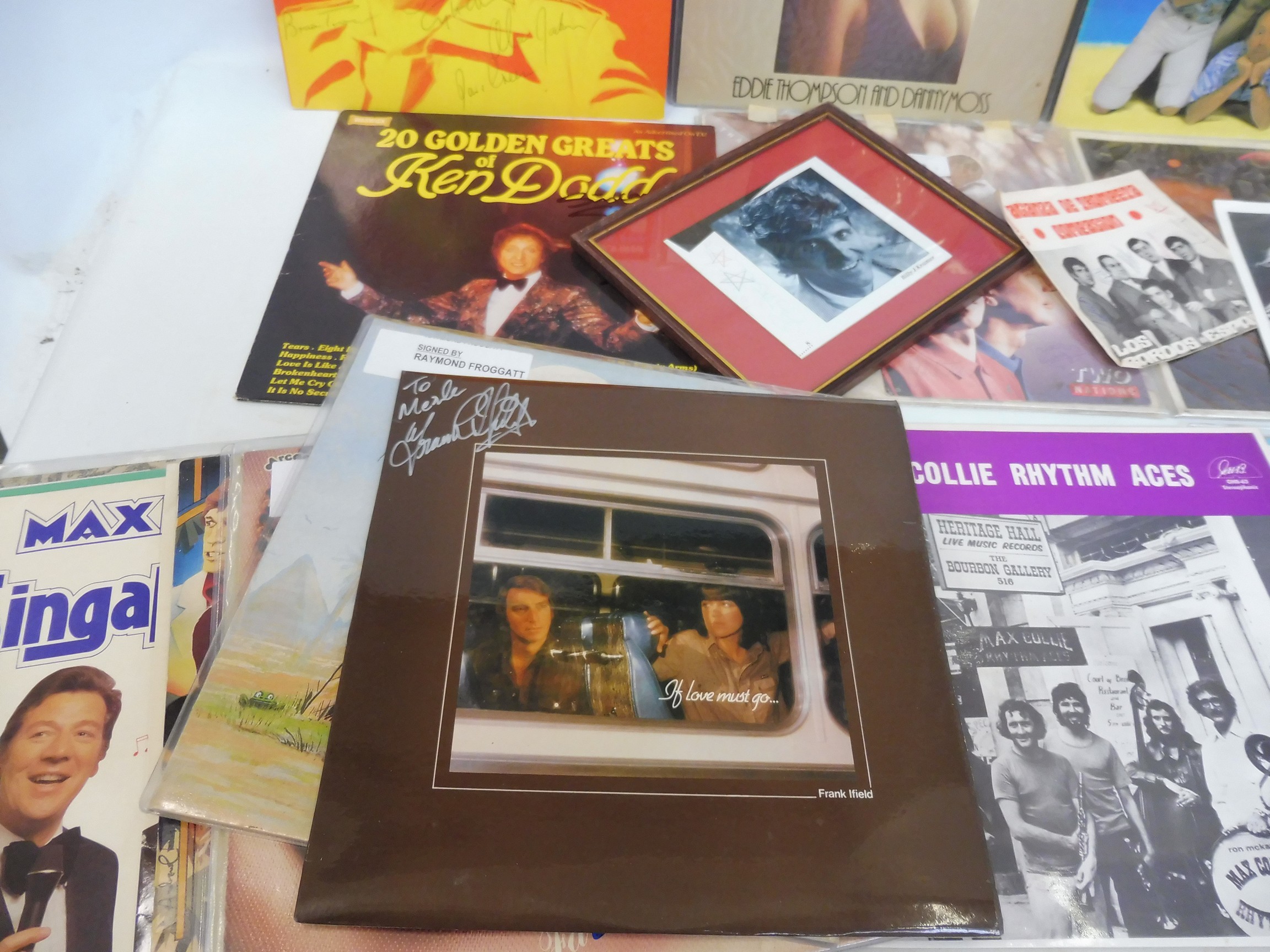 A collection of signed LPs, signed photographs, pamphlets etc. to include George Melly, The Hollies, - Image 2 of 2