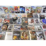 Playstation and Nintendo Wii games, cases and loose discs (approx 100).
