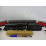 A selection of model railway including Hornby 'black 5', two Lima tank locomotives, rolling stock