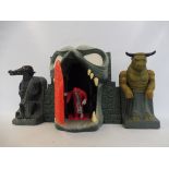 A Thundercats Mumm-Ra tomb fortress in altogether good and complete condition together with a Mumm-