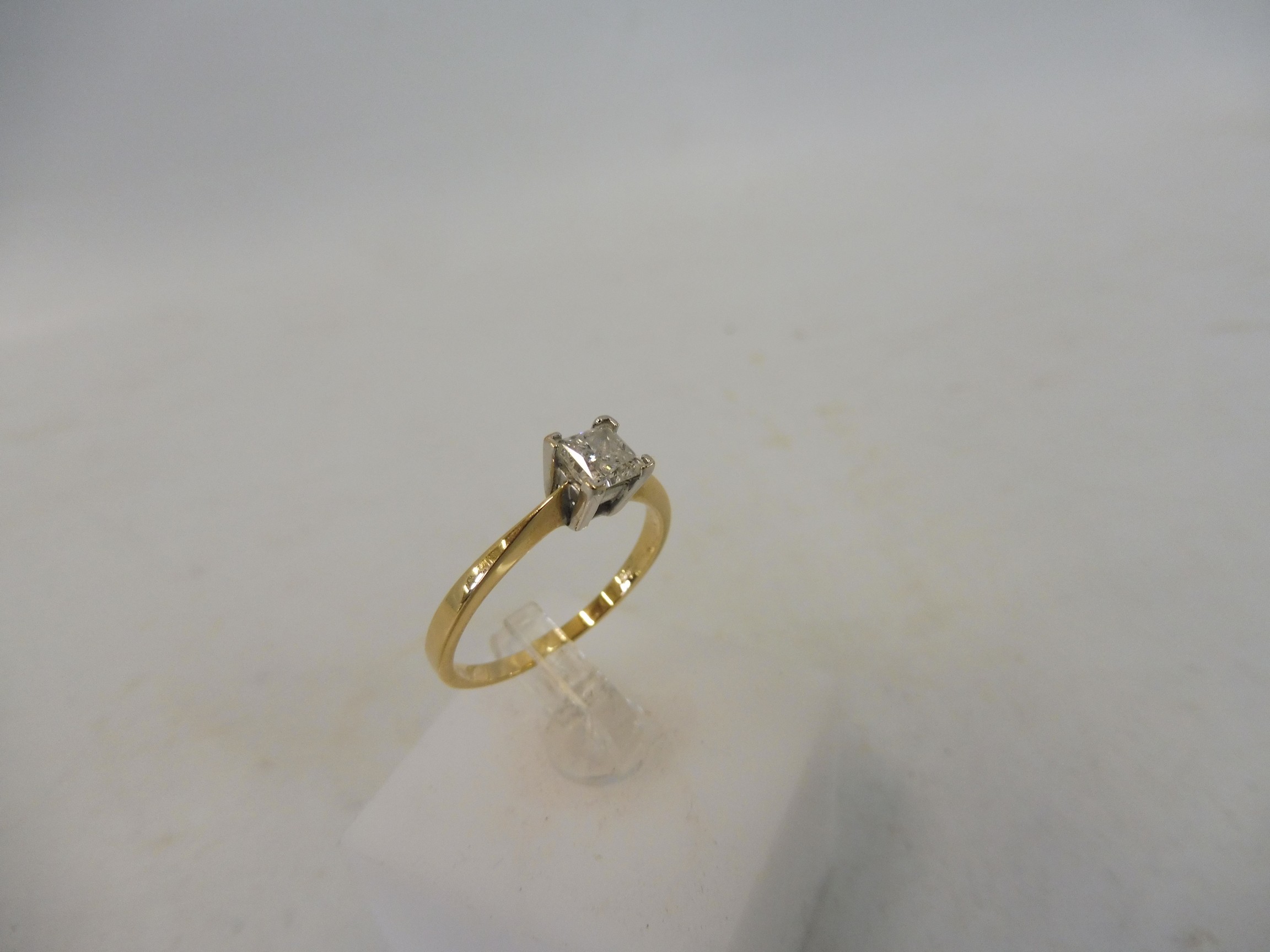 An 18ct gold diamond ring, 0.50ct. - Image 3 of 3