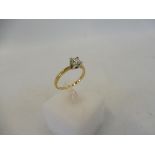 An 18ct gold diamond ring, 0.50ct.