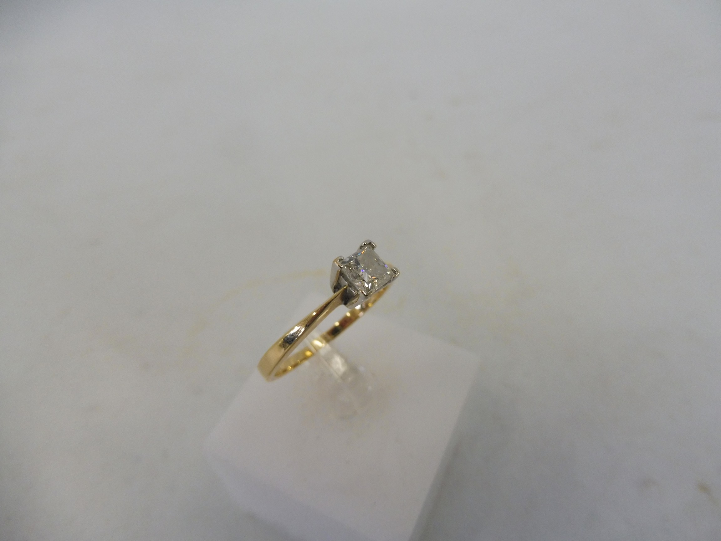 An 18ct gold diamond ring, 0.50ct. - Image 2 of 3