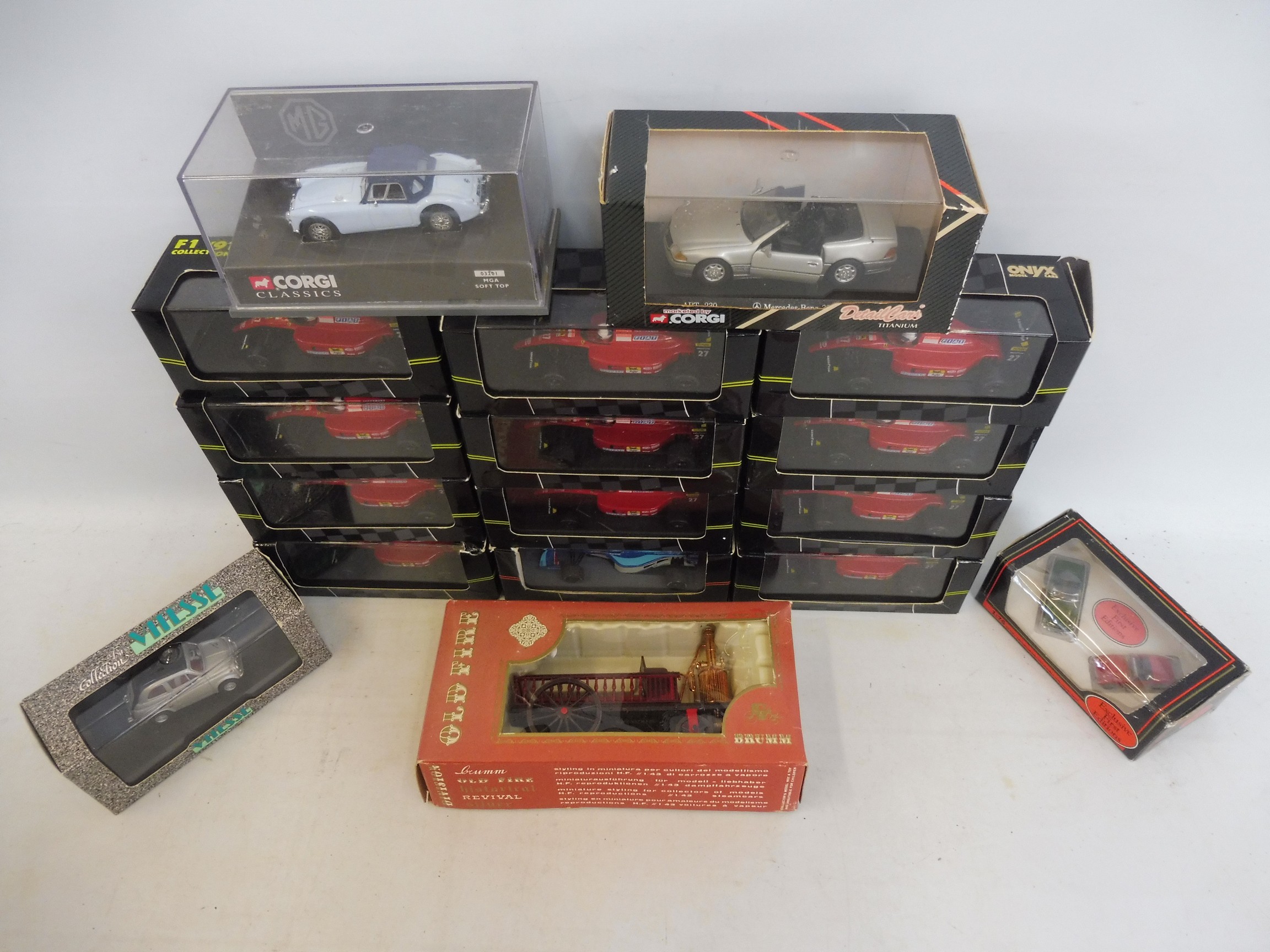 A collection of boxed die-cast models, mainly Formula 1 by Onyx. - Image 2 of 2