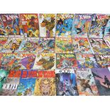 A collection of superhero comics, mainly in good condition.