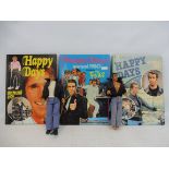 Happy Days - two Mego figures of Fonz, plus a small selection of annuals.