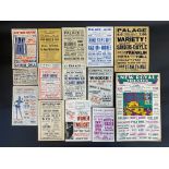A selection of bill posters for theatre, also some promoting risque entertainment.