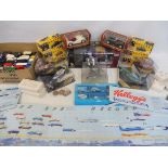 A quantity of boxed die-cast vehicles, various models and makes including Vanguards, Formula 1