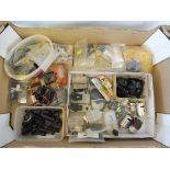 A radio control parts lot containing new and used parts.