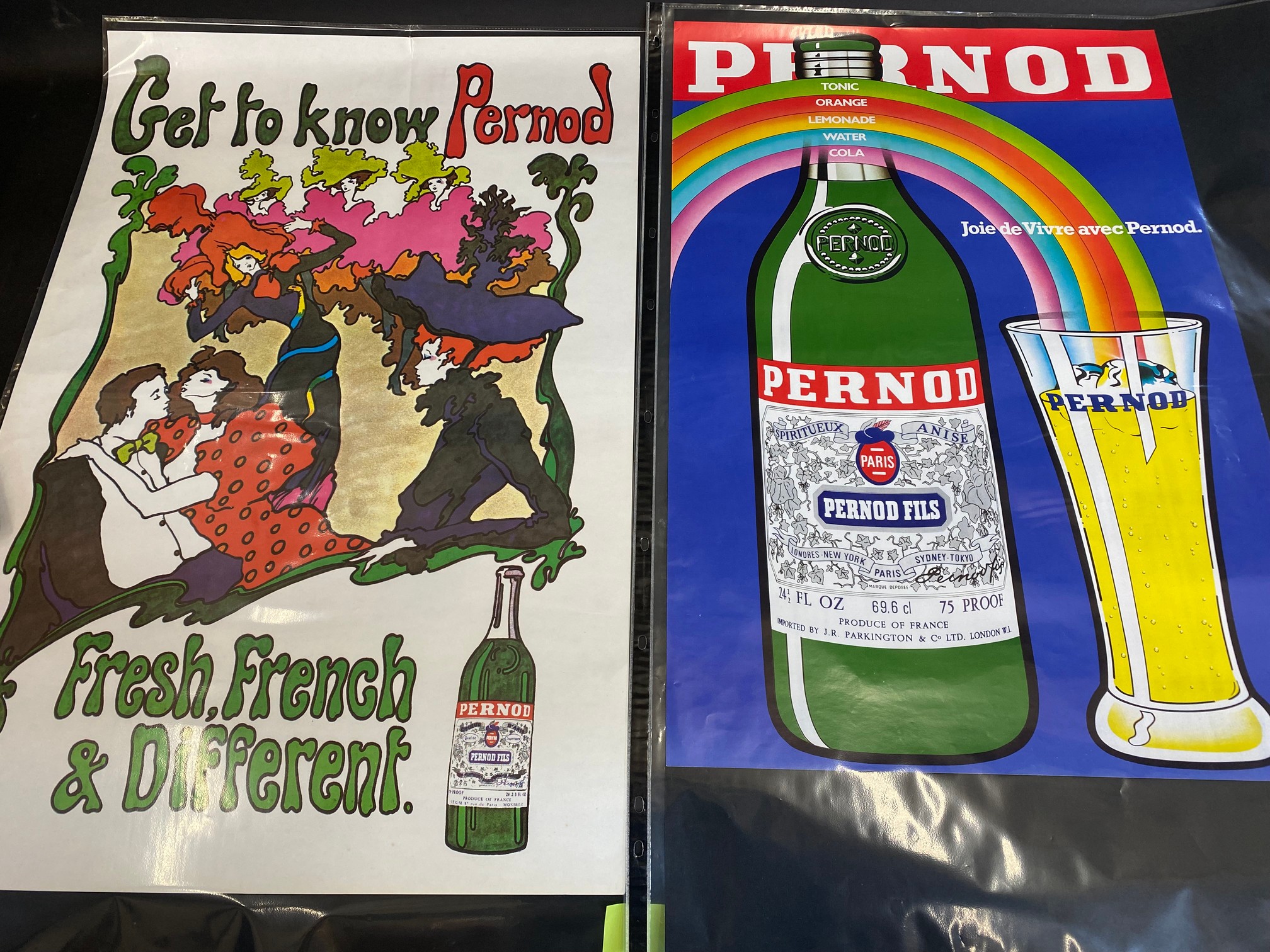 Five large scale Pernod advertising posters. - Image 2 of 2