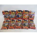 A box of carded Iron Man figures.