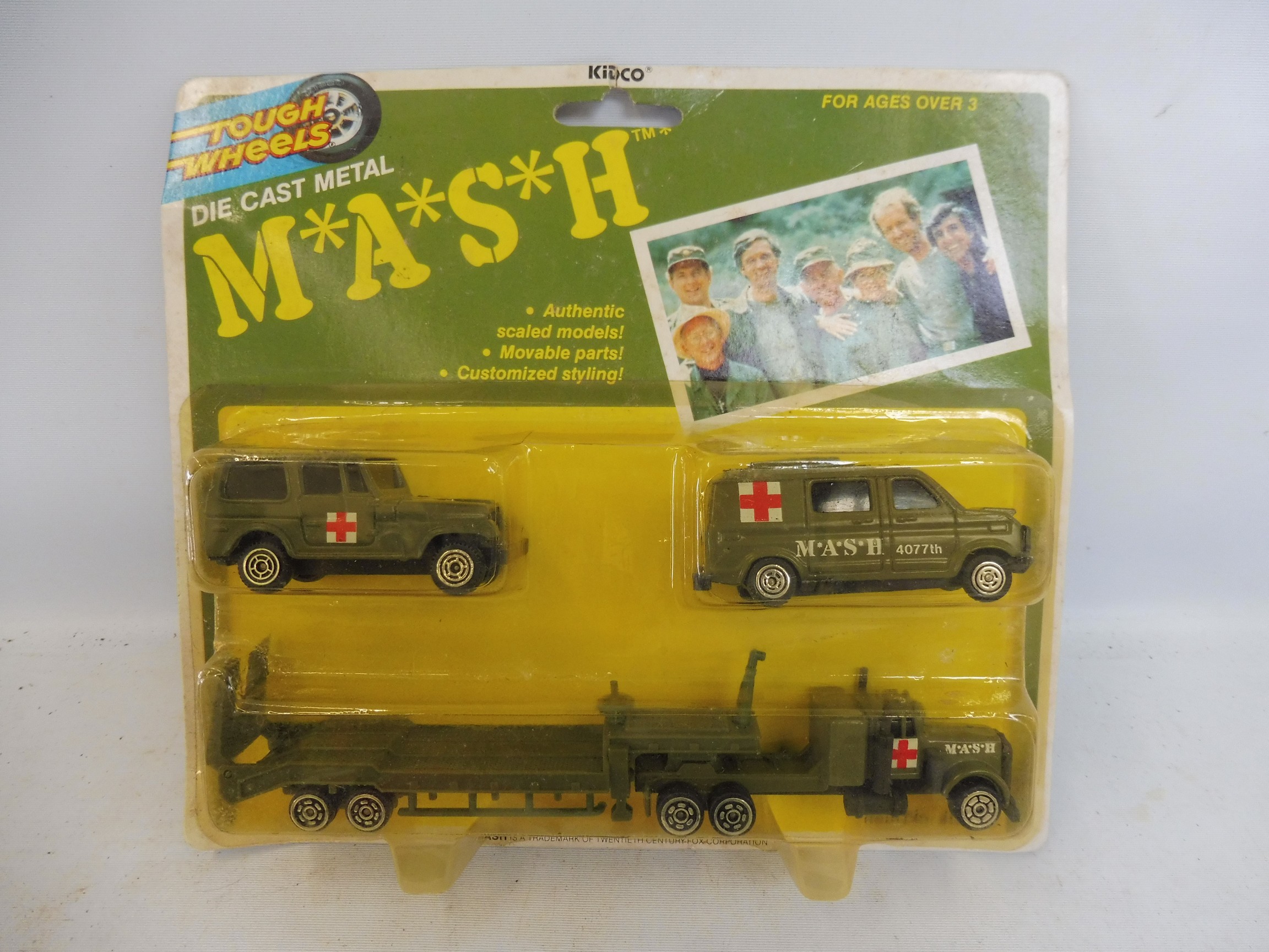 A carded MASH die-cast gift set, made by Rough Wheels.