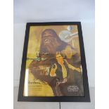 A Star Wars 1977 Coca Cola Chewbacca advertising poster.