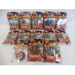 A box of carded Iron Man figures.