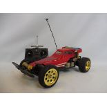 A Tamiya The Fox 1/10 scale 2WD polycarbonate body, ACOMS Techni Drive, original battery.