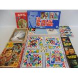 A selection of Six Million Dollar Man original items including game, books, jigsaw etc.