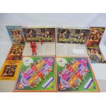 A selection of Mork and Mindy comprising annuals, two Parker Bros games and two original action